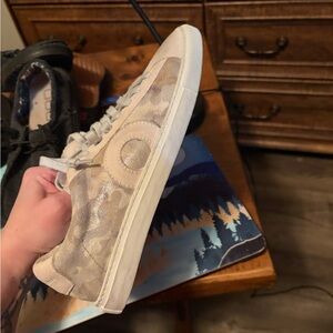 Oliver Cabell Beige Camouflage Sneakers